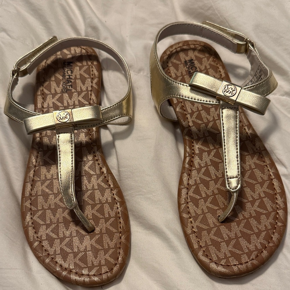 Michael Kors Metallic Gold Girl’s Sandals